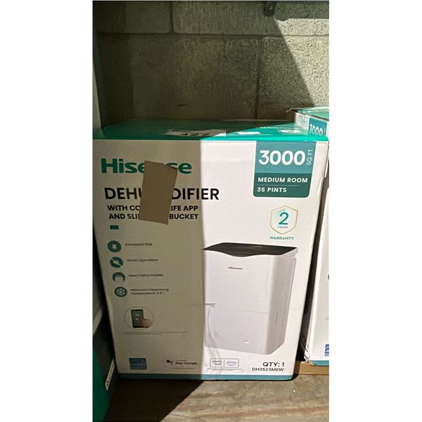 HISENSE 3000 SQ FT. 35 PINTS DEHUMIDIFIER