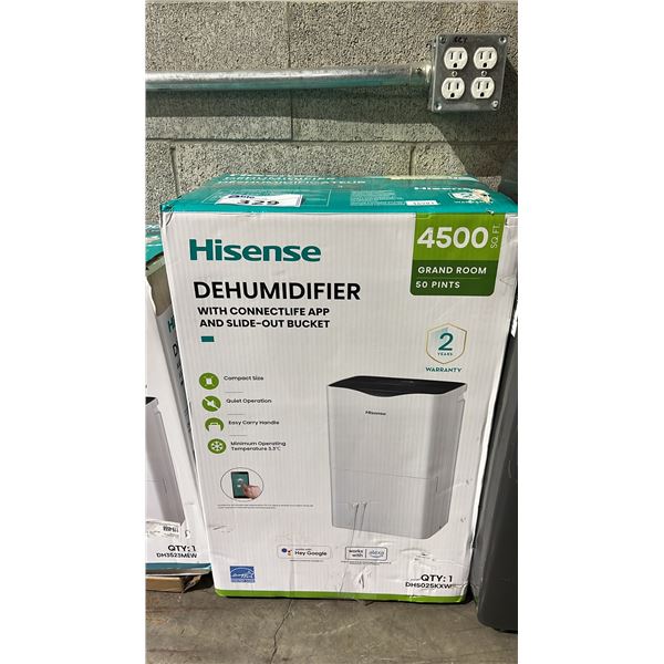 HISENSE 4000 SQ FT. 50 PINTS DEHUMIDIFIER