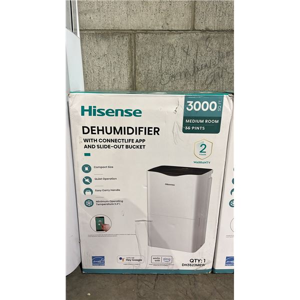 HISENSE 3000 SQ T. 35 PINTS DEHUMIDIFIER