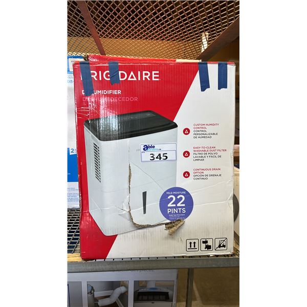 FRIGIDAIRE 22 PINT DEHUMIDIFIER