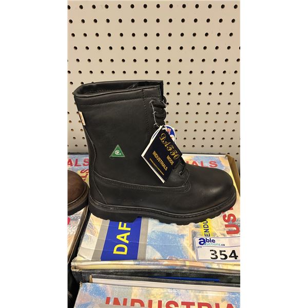 *NEW* DAFFO MODE INDUSTRIALS DW-121 BLACK SIZE 11W STEEL TOE BOOTS
