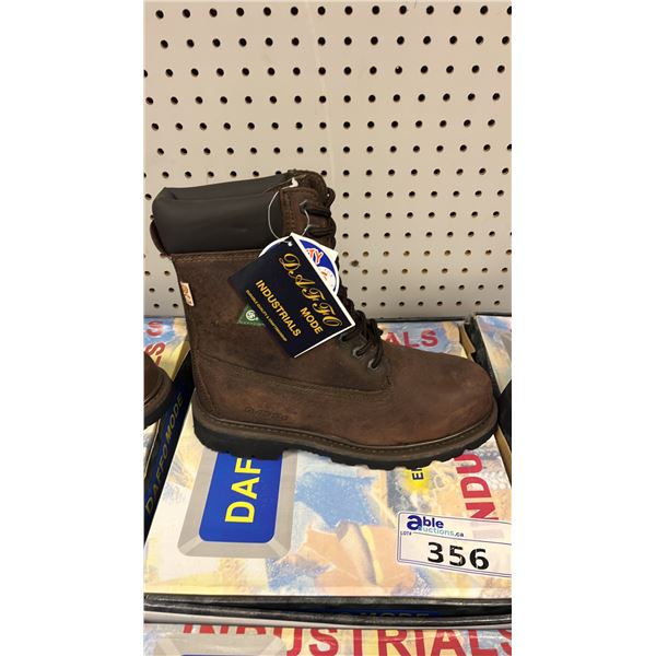 *NEW* DAFFO MODE INDUSTRIALS DW-908 DARK BROWN SIZE 10W STEEL TOE BOOTS