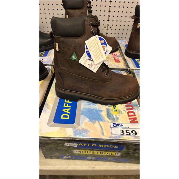 *NEW* DAFFO MODE INDUSTRIALS DW-908 DARK BROWN SIZE 10W STEEL TOE BOOTS