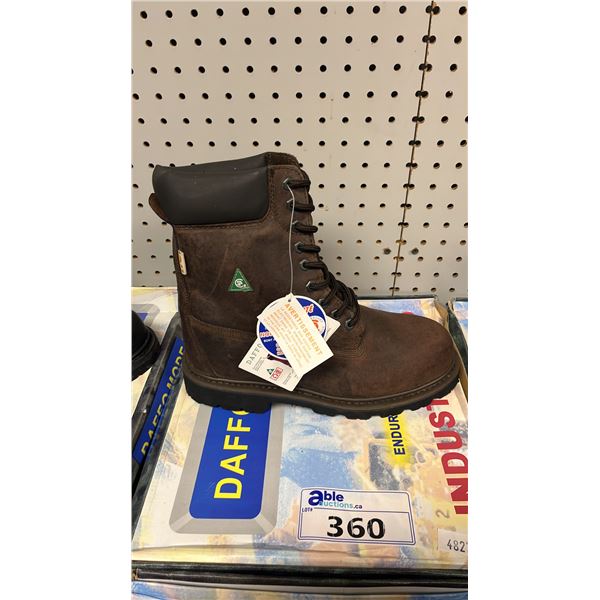 *NEW* DAFFO MODE INDUSTRIALS DW-908 DARK BROWN SIZE 10W STEEL TOE BOOTS