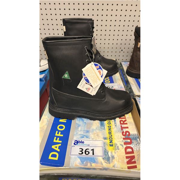 *NEW* DAFFO MODE INDUSTRIALS DW-121 BLACK SIZE 11W STEEL TOE BOOTS
