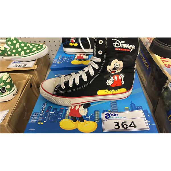 *NEW* DISNEY HONG KONG BLACK SIZE 38 CANVAS HIGH TOP SHOES