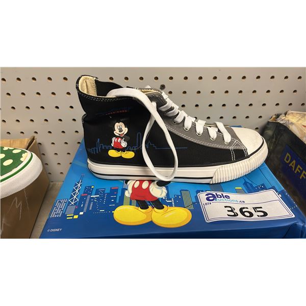 *NEW* DISNEY HONG KONG BLACK SIZE 39 CANVAS HIGH TOP SHOES