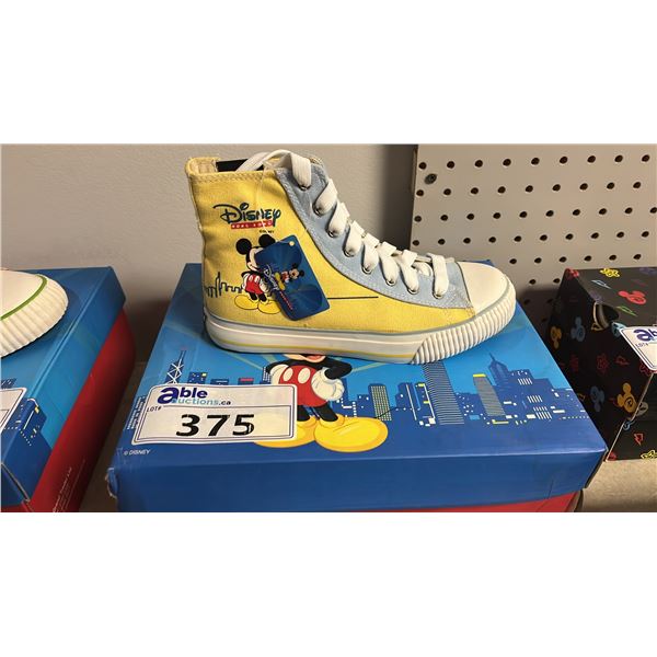 *NEW* DISNEY HONG KONG YELLOW SIZE 36 CANVAS HIGH TOP SHOES