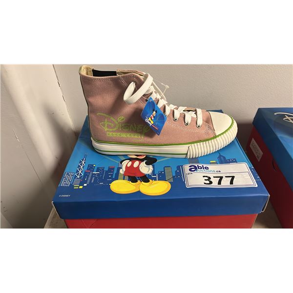 *NEW* DISNEY HONG KONG PINK SIZE 39 CANVAS HIGH TOP SHOES