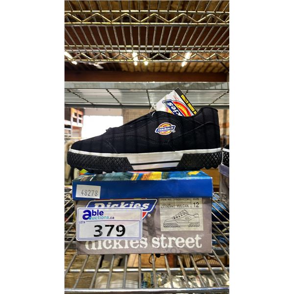 *NEW* DICKIES STREET MEN'S SIZE 10 BLACK VULCAN RUNNING SHOES