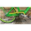 Image 4 : E-ASSISTED GREEN & YELLOW BICYCLE WITH KEY & CHARGER