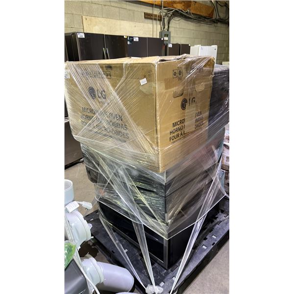 PALLET OF ASSORTED MICROWAVE OVENS *WORKING CONDITION UNKNOWN/MAY BE MISSING PARTS AND OR PIECES/