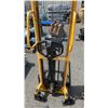 Image 3 : SEMI-ELECTRIC STRADDLE STACKER *WORKING CONDITION UNKNOWN*