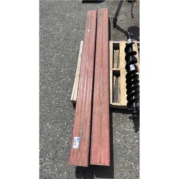 (2) 96" FORKLIFT EXTENSIONS