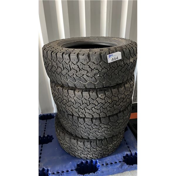 (4) GENERAL GRABBER A/T LT275/70 R18 TIRES