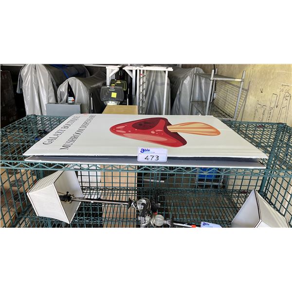 2-SIDED GALAXY BOUTIQUE MUSHROOM DISPENSARY SIGN