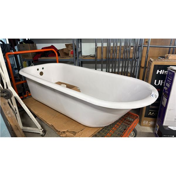 HEAVY ENAMELED CAST IRON CLAW FOOT TUB