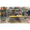 Image 3 : SHELF OF ASSORTED CLEANING TOOLS: MOP, EXTENSION POLES & MORE