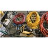 Image 2 : SHELF OF ASSORTED EXTENSION CORDS