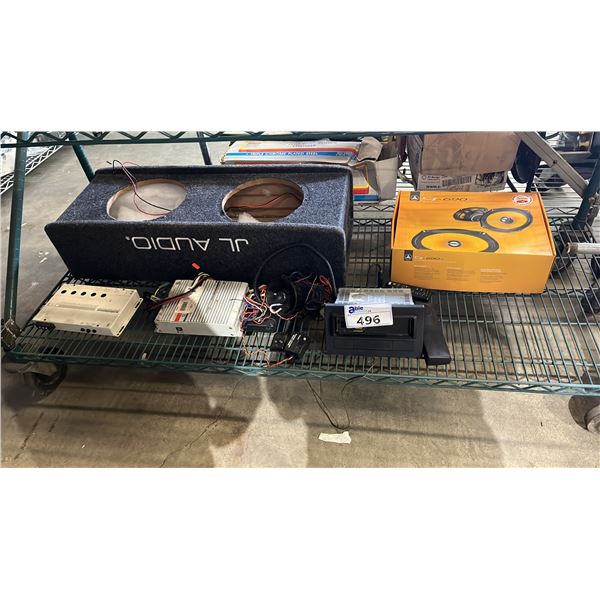 SHELF OF CAR AUDIO EQUIPMENT