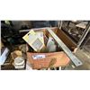 Image 3 : SHELF OF PAINTING SUPPLIES, ASSORTED SANDPAPER, ROOFING/SIDING SCREWS & MORE