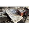 Image 4 : SHELF OF ASSORTED TILES, METAL DRYWALL CORNER TAPE, RIGID POWER-SPIN & MORE