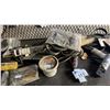 Image 3 : SHELF OF CAULKING GUNS, LITHIUM GREASE, BALL BEARINGS & MORE