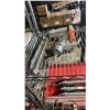 Image 2 : SHELF OF HAMMERS, PASLODE 16-GAUGE FINISHING NAILER & MORE