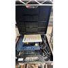 Image 3 : METAL TOOL KIT FILLED WITH ASSORTED FASTENERS, MASTERCRAFT BRAD NAILER & ADZ HEAD