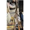 Image 4 : METAL TOOL KIT FILLED WITH ASSORTED FASTENERS, MASTERCRAFT BRAD NAILER & ADZ HEAD