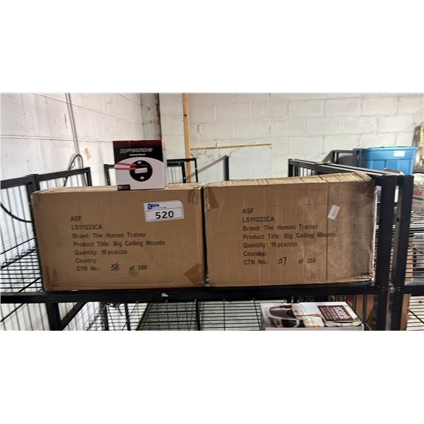 (2) BOXES OF *NEW* THE HUMAN TRAINER RIPCORDS CEILING MOUNTS