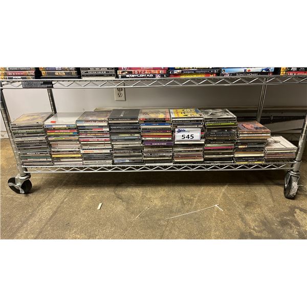 SHELF OF ASSORTED MUSIC CDS: THE CRANBERRIES, AMANDA MARSHALL, CHICAGO & MORE