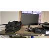 Image 2 : MOTORCYCLE COVER, BLU-RAY DISC PLAYER, (2) MONITORS & DEWALT TOOL BACKPACK BAG