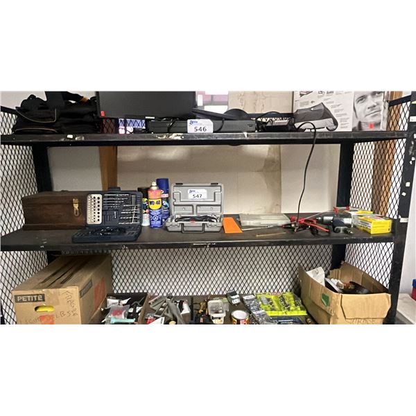 DREMEL ROTARY TOOL, WD-40, MASTERCRAFT DRILL & SCREWDRIVER BIT SET, (2) SMOKE & MONOXIDE ALARMS &