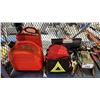 Image 2 : (2) JERRY CAN, ROADSIDE ASSISTANCE KIT, HAND TOOLS, MICRONTA AUTO-RANGE DIGITAL MULTIMETER & MORE