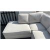 Image 2 : 2-PC FABRIC SECTIONAL SOFA WITH STORAGE OTTOMAN - *CLEANING REQUIRED, CUSHION TEAR ON OTTOMAN, GAS