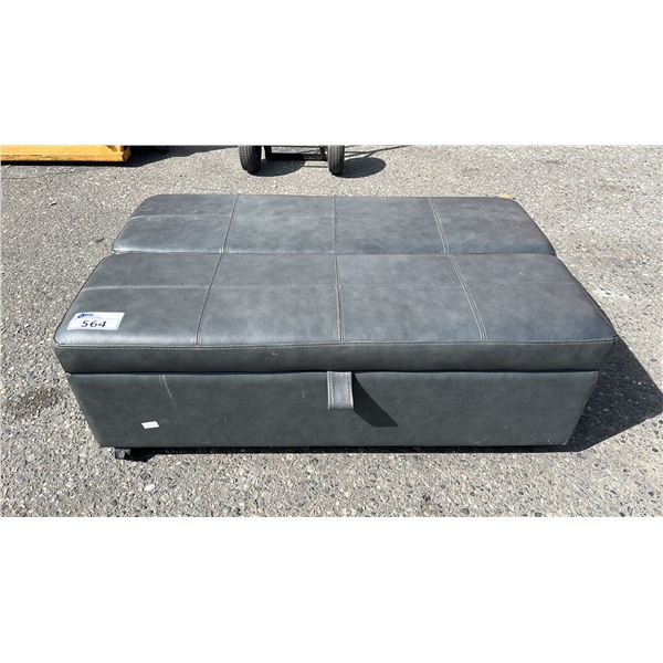 SINGLE SIZE HIDE-A-BED *MATTRESS STAINED*