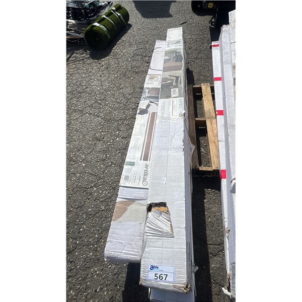(3) BOXES OF ARTIKA WALNUT SLAT WALL PANELS
