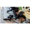 Image 2 : XBOX 360 CONSOLE WITH POWER CORD, XBOX KINECT, 3 CONTROLLERS & ASSORTED GAMES