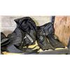Image 4 : SHELF OF ASSORTED MOTORCYCLE PROTECTIVE GEAR INCLUDING; PANTS, JACKET & MORE