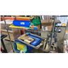 Image 1 : 3 SHELVES OF ASSORTED ITEMS INCLUDING; FOAM ROLLER, RECORDS, TOTES & MORE