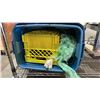 Image 6 : 3 SHELVES OF ASSORTED ITEMS INCLUDING; FOAM ROLLER, RECORDS, TOTES & MORE