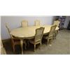 Image 2 : DREXEL CABERNET CLASSIC DINING TABLE WITH 2 LEAVES 104" X 44" X 30" & 6 FRENCH PROVINCIAL STYLE