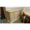 Image 4 : DREXEL CABERNET CLASSIC DINING TABLE WITH 2 LEAVES 104" X 44" X 30" & 6 FRENCH PROVINCIAL STYLE