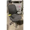 Image 1 : BLACK MOBILE ADJUSTABLE MID BACK OFFICE CHAIR (STYLE 3)