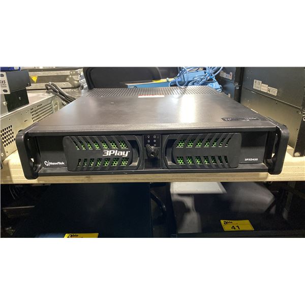 NEWTEK 3PLAY 3PXD425 6 CHANNEL HIGH DEFINITION INSTANT REPLAY AND SLOW MOTION VIDEO SERVER