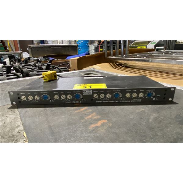 TDM 24CX-4 STEREO 3 WAY/QUAD 2 WAY ELECTRONIC CROSSOVER