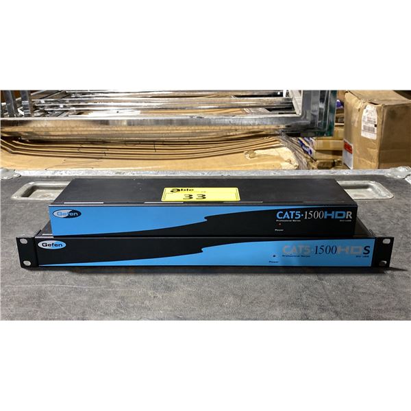 GEFEN CAT5-1500HDR PROFESSIONAL SERIES RECEIVER & CAT5-1500HDS DVI USB EXTENDER SENDER