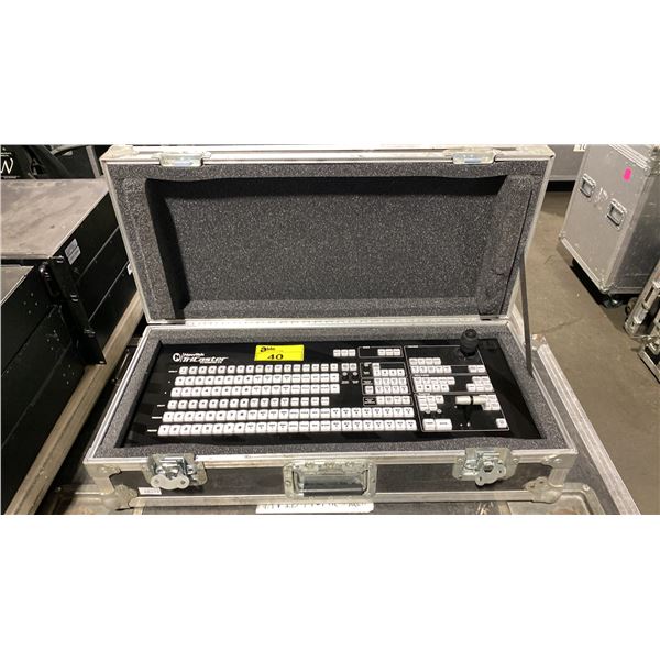 NEWTEK TRICASTER TCXD850 CS LIVE PRODUCTION CONTROL SURFACE PANEL IN ROAD CASE