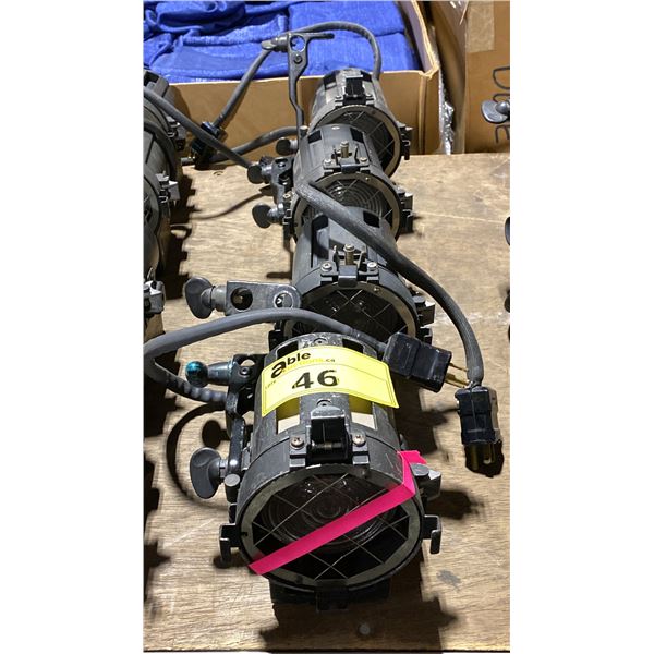 GROUP OF 4 STRAND QUARTZCOLOR PROFESSIONAL STUDIO/THEATER/CINEMA LIGHTING FIXTURES